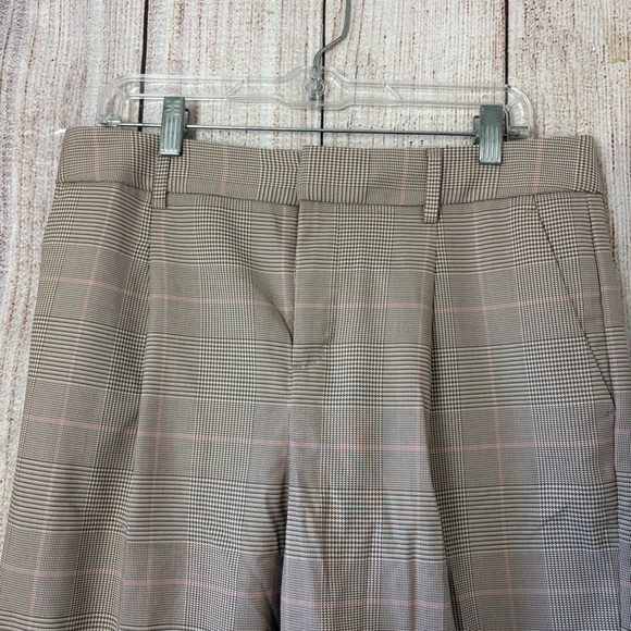 Banana Republic Womens Beige Pants Trousers Herringbone Straight Size 10 - Picture 2 of 12